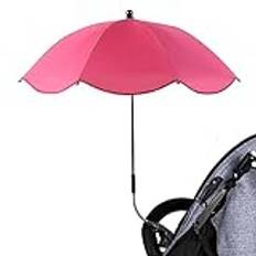 Småbarnstol med paraply, barnvagnssolskydd, bärbart stolparasoll för småbarnvagnar, UV-skydd-clip-up-paraplybarnvagn för strandkorg rullstol intrång