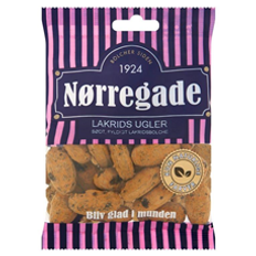 Nørregade Lakrids Ugler 100/125 gram