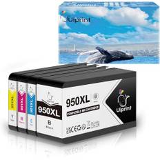 Uiprint 950XL 951XL Ersättning av bläckpatroner för HP 950 951 XL kompatibel HP Officejet Pro 8100 8610 8600 8615 8620 8600 8630 8640 8660 8625 251dw 276dw (BK/M/C/M/C/M/C) Y,4-pack )