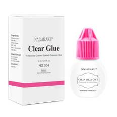 NAGARAKU Lösögonfranslim, Professionellt ögonfransförlängningslim 5ml | 1-2s Torkning | Varar Upp Till 30-45 Dagar | Semi-Permanent Transparent Lim | Hållbarhet 6 Månader Ögonfranslim Eyelash Glue