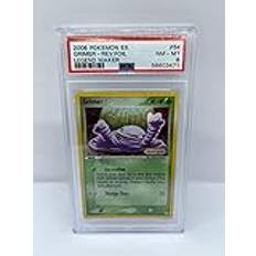 Grimer 54/92 PSA 8 graderat vanligt Pokémon-kort (2006 Pokemon Ex - Legend Maker) + TitanCards® Toploader