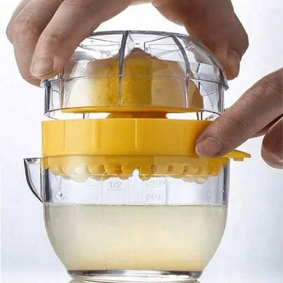 1 st bärbar multifunktionell apelsinpress – effektiv manuell citronpress, manuell citruspress, manuell press för apelsin/citron, lätt att pressa, enke - Multifärgad (Multi-size)