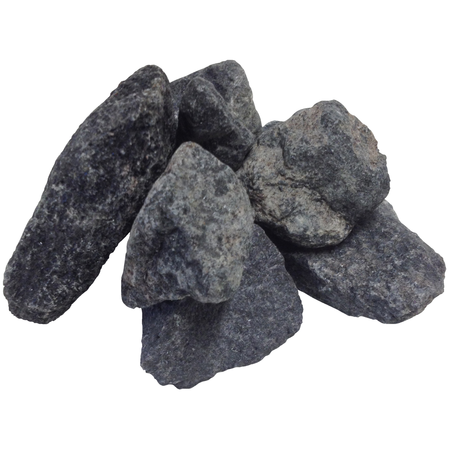 Store sorte granitskærver 32/45 mm (jernbaneskærver). BigBag á 1000 kg