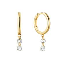 Drop Delight Huggie Hoops, Gold