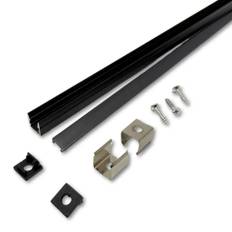 120cm Aluprofil til Akustikpanel | 10x10mm | Inkl. diffusere og beslag
