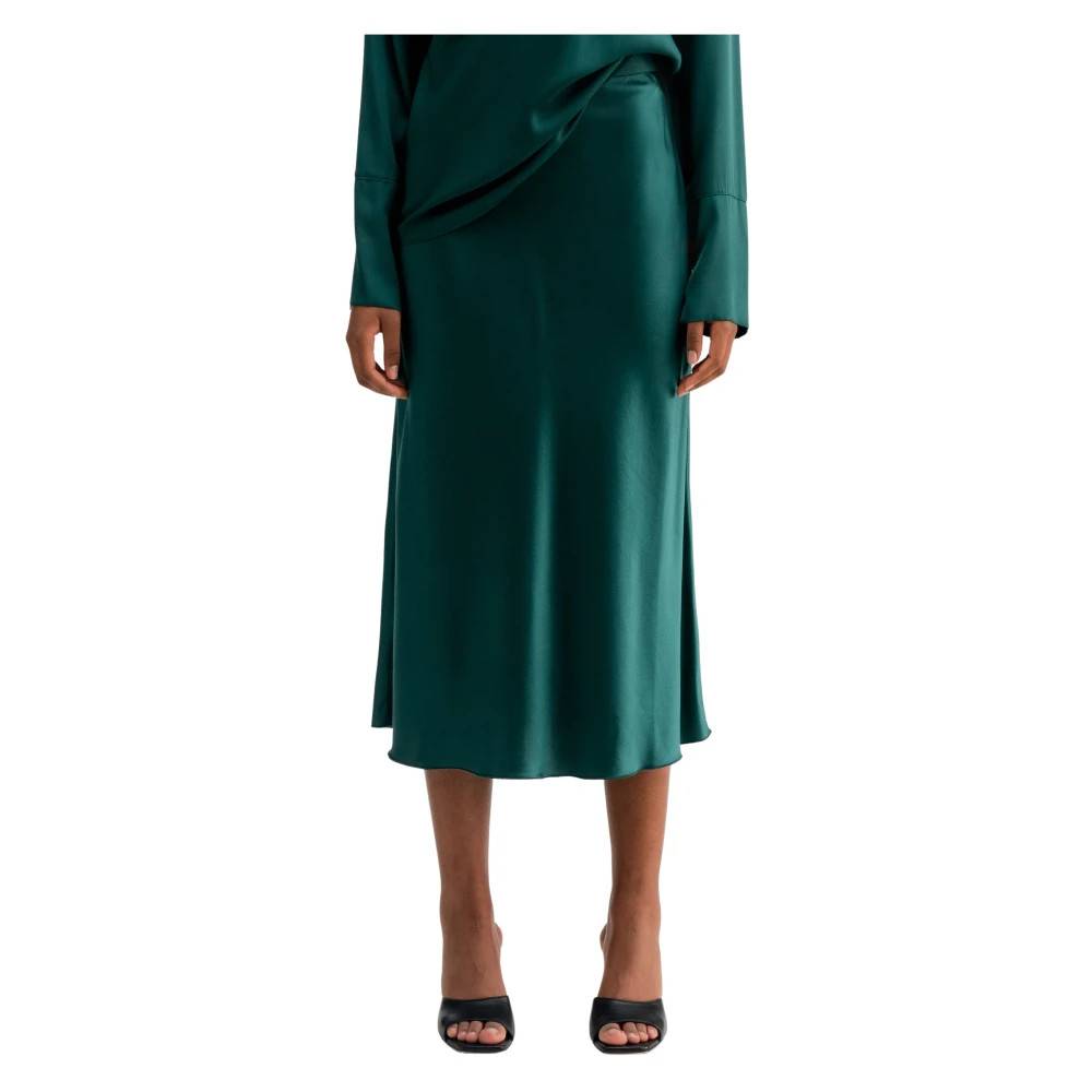 Ahlvar Gallery - Hana Satin Skirt Kjolar - Dam - S -