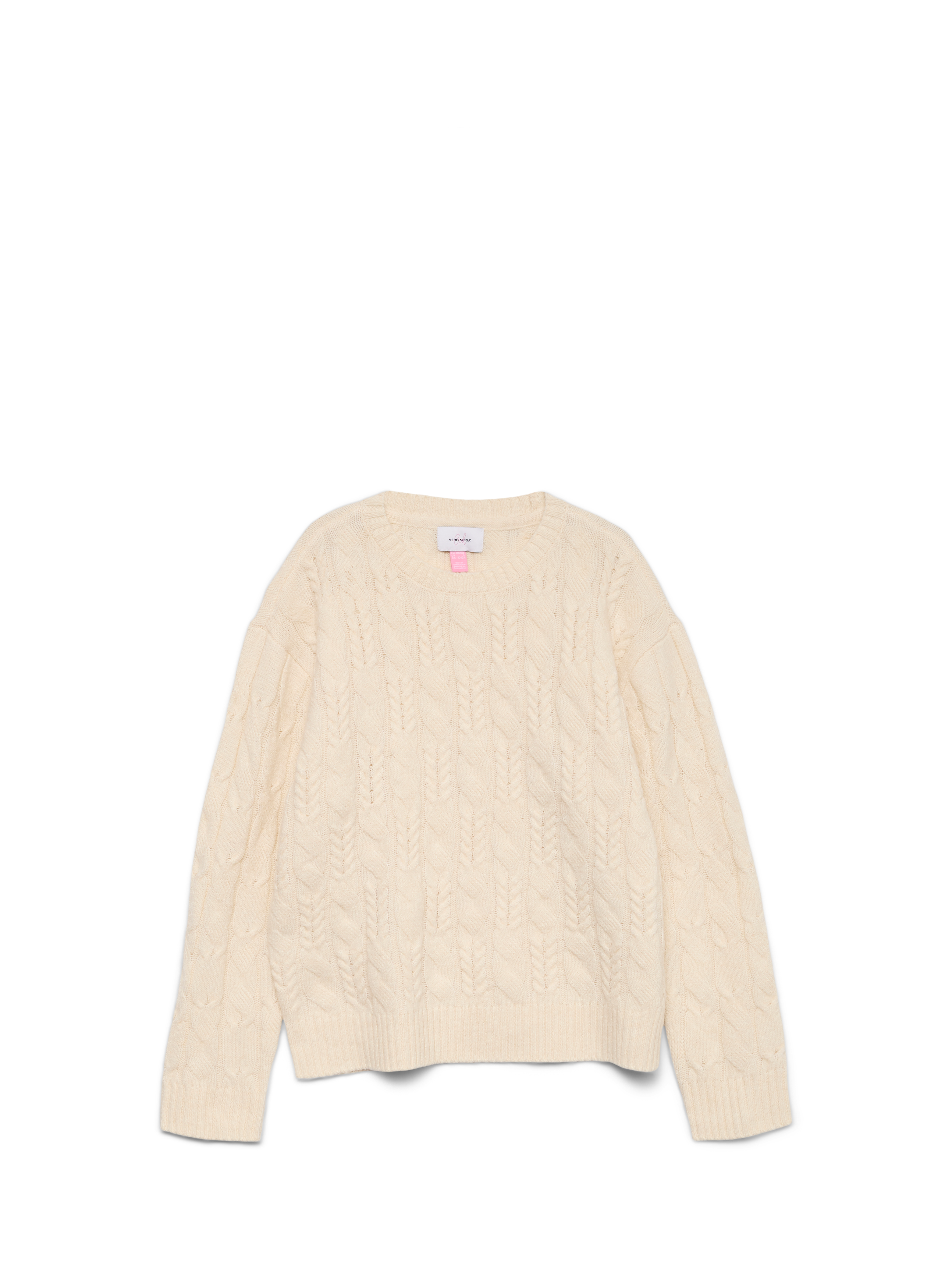 Vmaries Stickad Tröja - Beige - 134/140