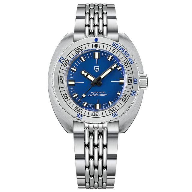 Pagani Design Made in SEIKO Prospex NH35 Automatic Ceramic Stainless Steel Sapphire Dress PAGANI DESIGN Men's Watch, Japan, Movement, Diver's blå