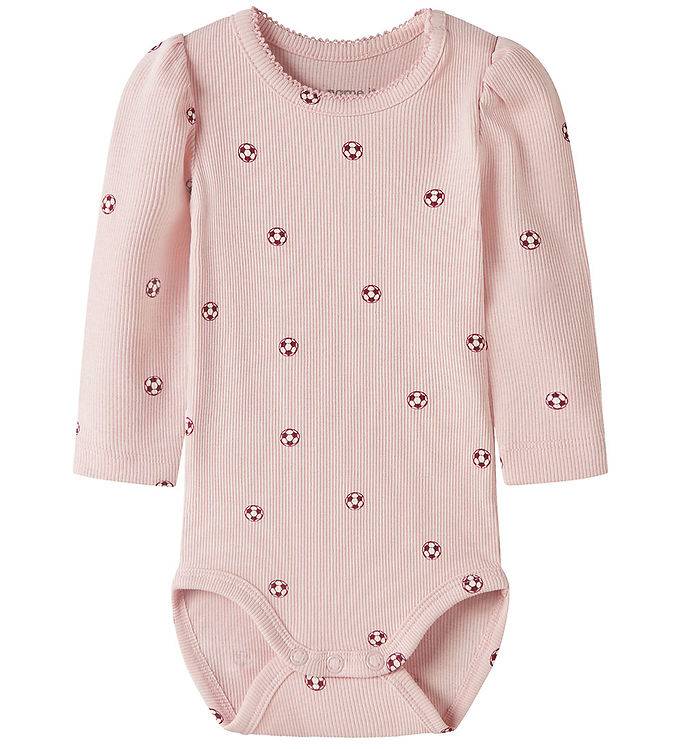 Name It Body l/ä - Rib - NbfHaball - Lotus m. Fotbollar - Name It - 74 - Body L/Ä