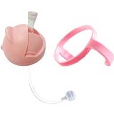 Babyflaskk&#xE5;pa silikon kopplock tillbeh&#xF6;r dricker vatten dryck halm barn l&#xE4;r utfodring ers&#xE4;tt sippy tr&#xE4;ning f&#xF6;r comotomo - Rosa lock x handtag