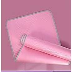 AIHEDOUJ 10mm non-slip yoga mat, used for fitness odorless Pilates exercise mat, with bandage 183cmX61cm 10MMPink