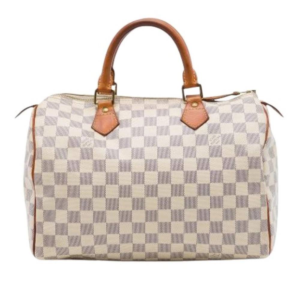 Louis Vuitton Vintage Pre-owned Speedy 30 - Vintage - Dame - Hvid - ONE SIZE - Læder
