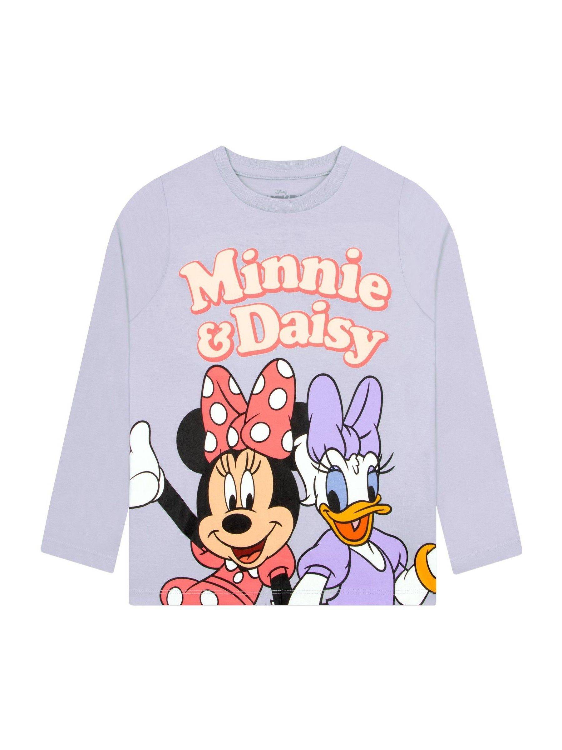 Character Character Blue Minnie Mouse Long Sleeve Girls T-Shirt