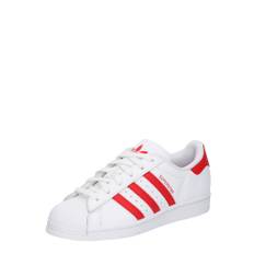 ADIDAS ORIGINALS Sneaker low 'SUPERSTAR'  rød / hvid - 48,5-49