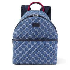 Gucci Kids GG denim backpack - blue - One Size