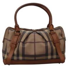 Burberry Vintage, Pre-owned, Dame, Brun, ONE SIZE, Tyl, Pre-owned canvas håndtasker
