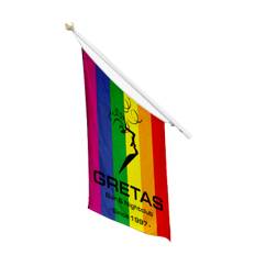 Reklamflagga - Fasadflagga - 4m stång (200x250 cm)
