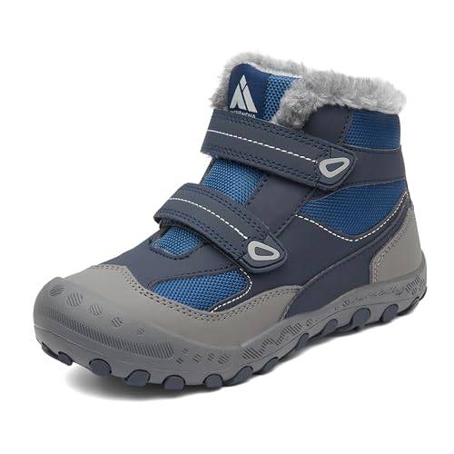 Mishansha Kinder Winterschuhe Outdoor Rutschfest Denim Blau 27EU