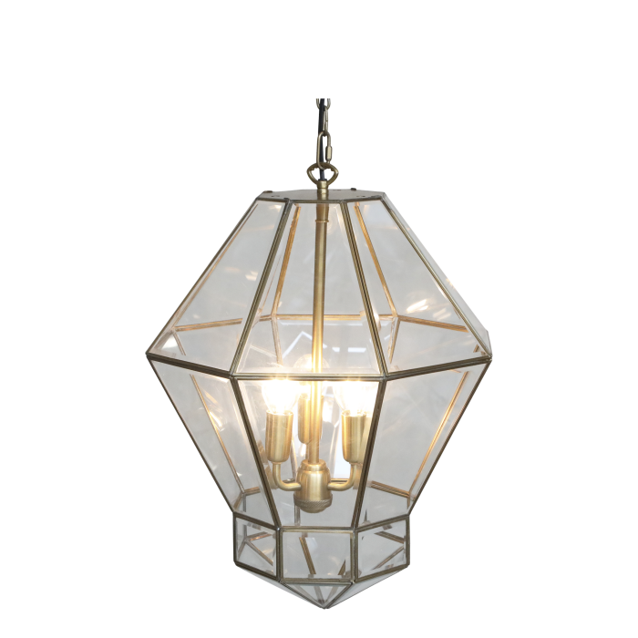 Chic Antique - Lysekrone H51/Ø38 cm antique messing