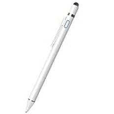 Stylus uppladdningsbar digital penna med tygspets aktiv kapacitiv penna stylus för Ios/Android/telefon///