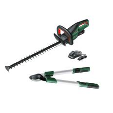 Bosch - UniversalHedgeCut 18V-55  - ( Battery & Charger Included ) + Bosch 06008B5100 Long Handle Pruning Lopper 24"/60cm - Fri fragt og klar til levering - Prismatch