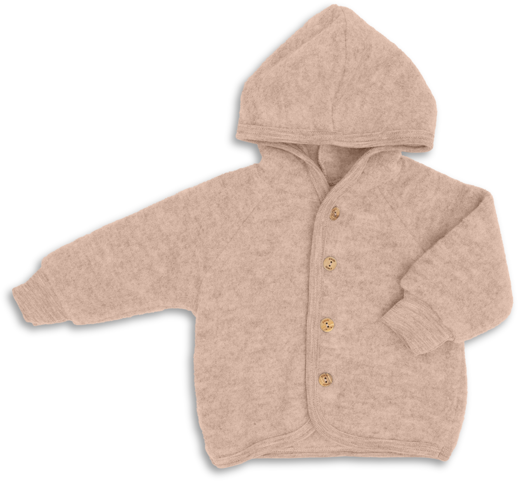 Engel | Hooded jacket - sand - 98/104