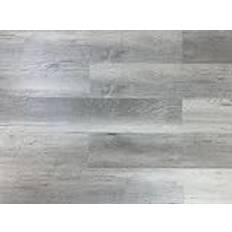 TRECOR Klicka vinylgolv premium vinyl designgolv massiv golvbrädor 6,0 mm tjock med 0,5 mm slitskikt inklusive stegljud – vattentät (stuga ek grå, 30 x 20 cm mönsterbit | vinylgolv)