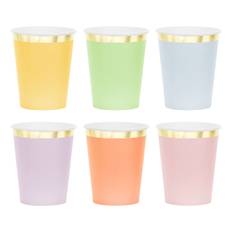 Pappersmuggar Pastell - 6-pack