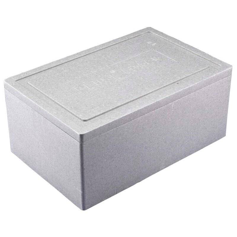 Termokasse 1/1GN, grå EPS - 595x388x262mm med låg.