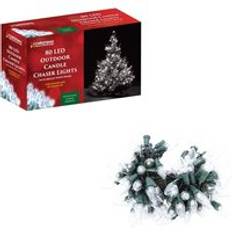 Christmas Workshop 80 LED Clear Outdoor Candle Chaser Lights