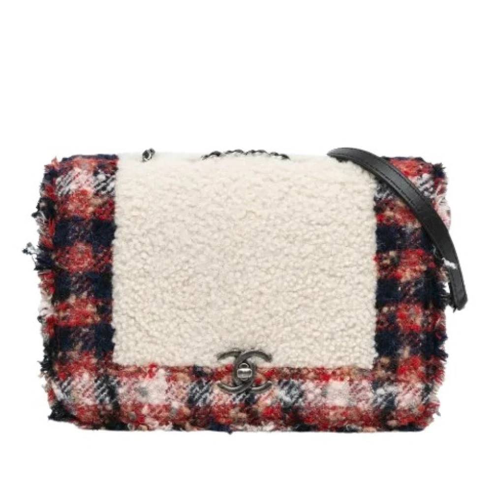 Chanel Vintage Pre-owned Fabric Crossbody Taske - Vintage - Dame - Flerfarvet - ONE SIZE - Uld