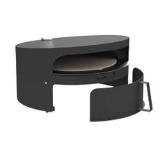 Barbecook Pizzaofen Holz Dynamic Centre 36 cm Backfläche, kompatibel mit offenem Holzgrill Nestor, 51,5 x 46 x 27,5 cm, Schwarz
