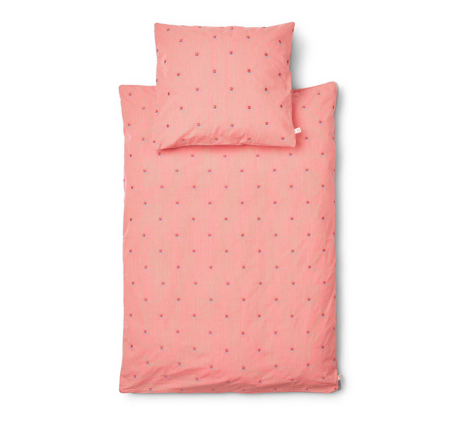 Babysengetøj Sonja, Pink Rose Gingham, Flöss