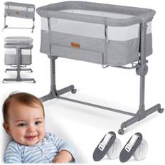 Grå Babysäng NK-243 med Sidofunktion