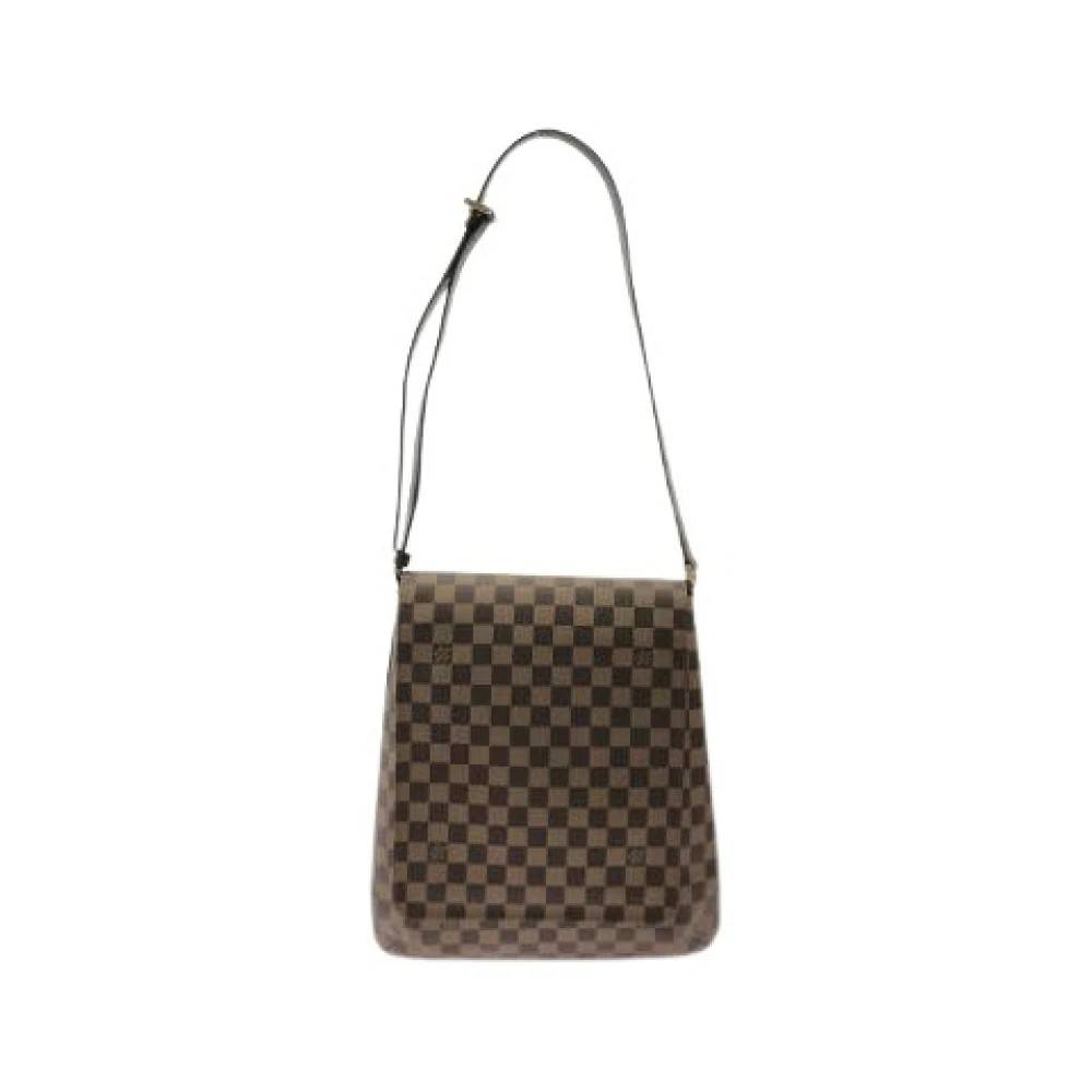 Louis Vuitton Vintage Pre-owned Damier Musette Coated Canvas Skuldertaske - Vintage - Dame - Brun - ONE SIZE - Uld