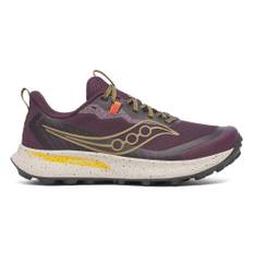 Saucony Peregrine 15 Trail Running Shoe Men - Violet, Caramel, Size 13 - violet