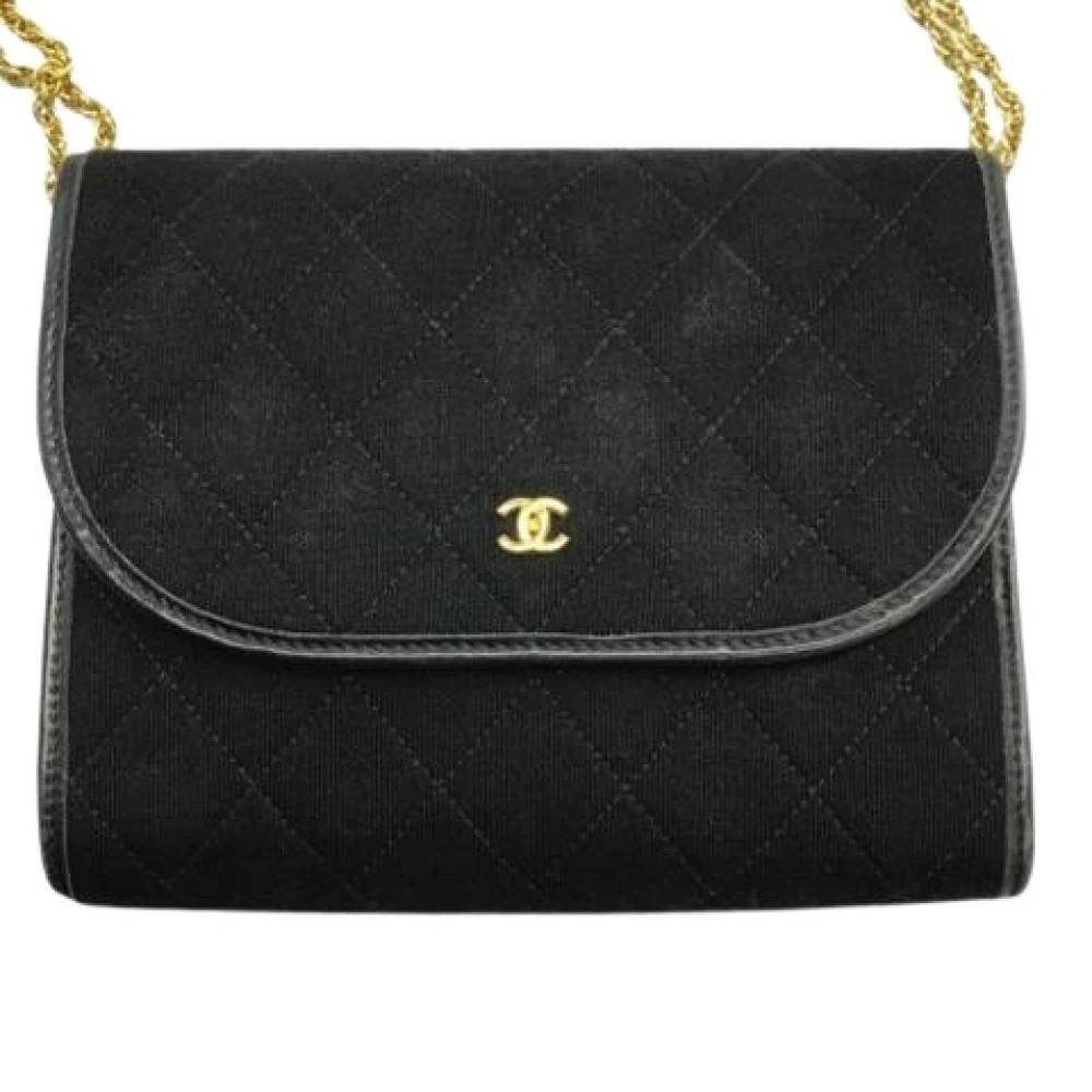Chanel Vintage Pre-owned Vintage Cross Body Taske - Vintage - Dame - Sort - ONE SIZE - Tyl