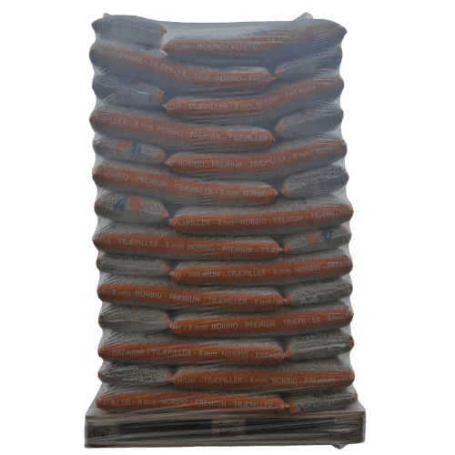 Norbio 8 mm Træpiller - 896 kg.