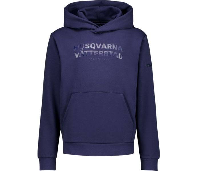 HV Glanstryck JR huvtröja, NAVY, Barn, 134/140