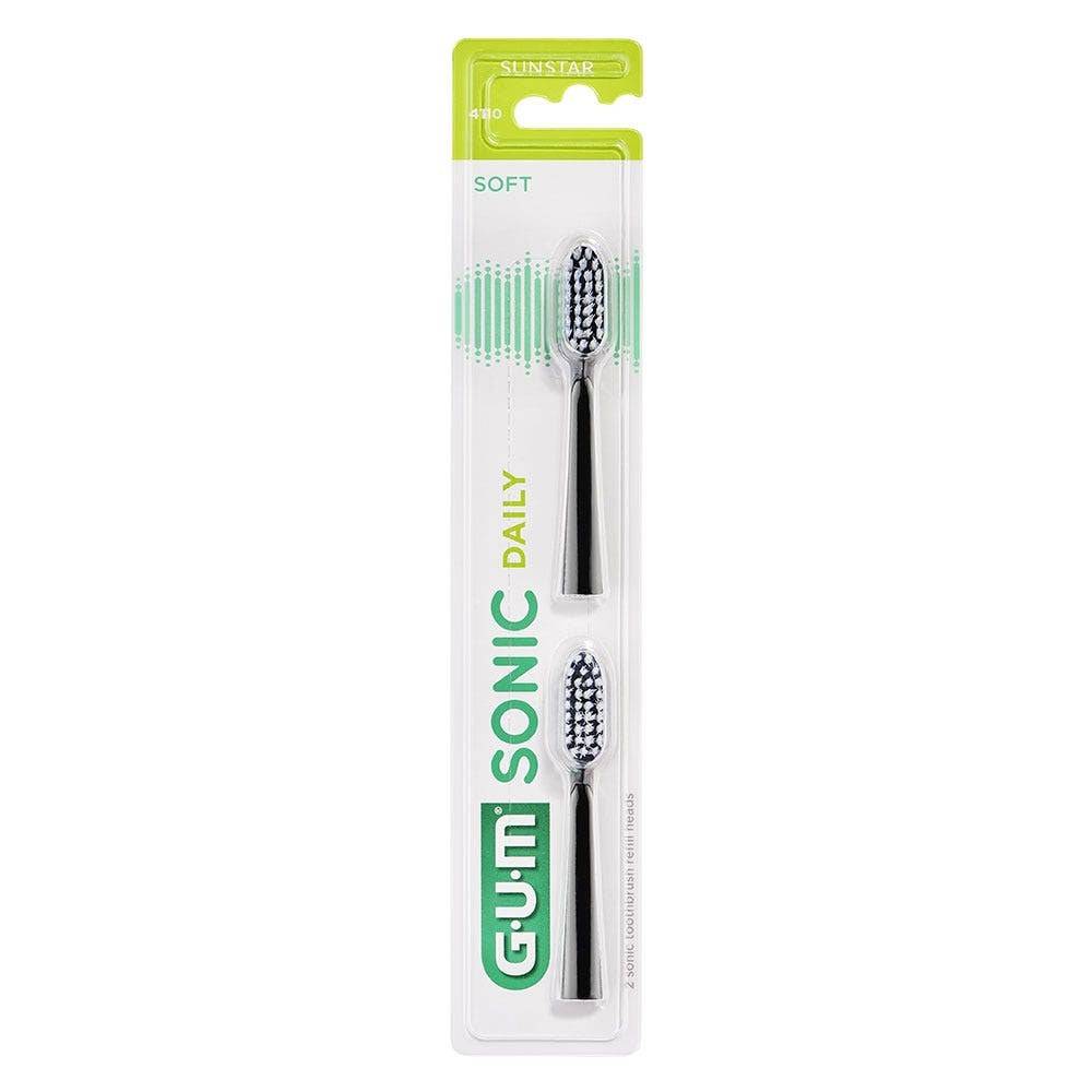 Sunstar Gum Ricariche giornaliere Sonic Black Brush 2U — Testina spazzolino