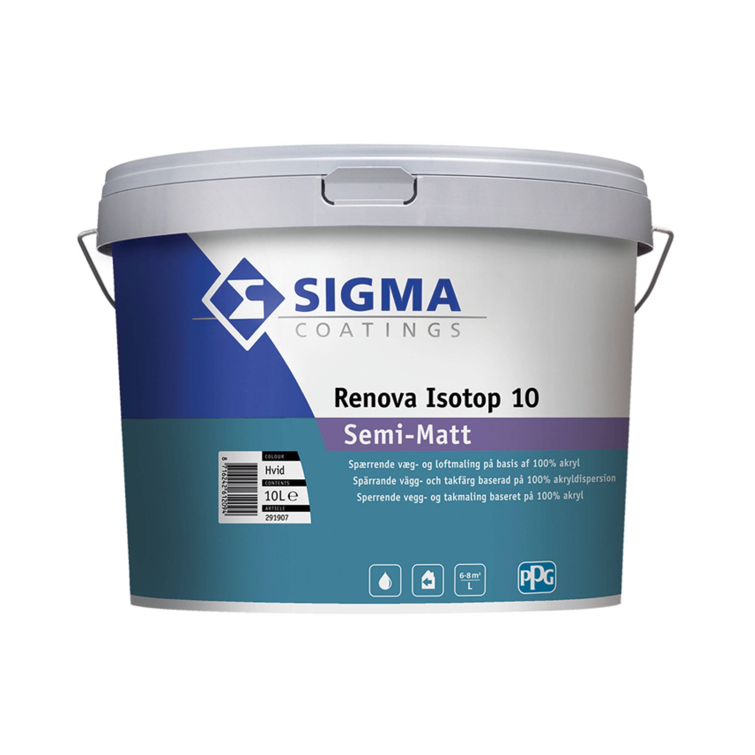 SIGMA Renova Isotop 10 (Semi Matt) - Modehvid / 5 L