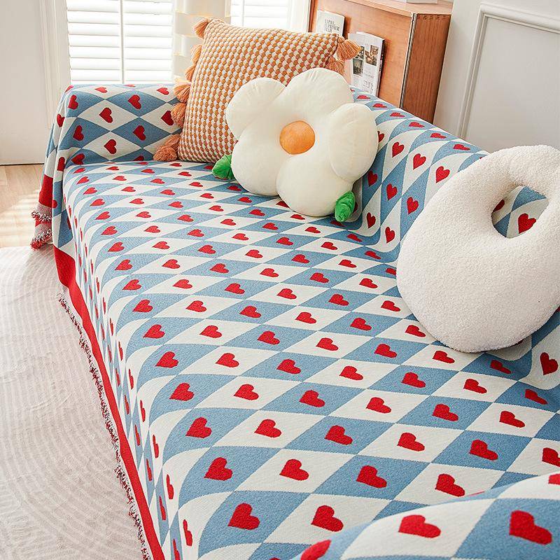 Sofa Towel Full Covered Love Sofa Cover Cloth Four Seasons Universal Anti-Scratching Sofa Cover Sofa Cover 180*130cm