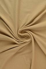 Beige Bomuldsjersey – Naturlig, Åndbar & Strækbar - Stof i Metervarer.
