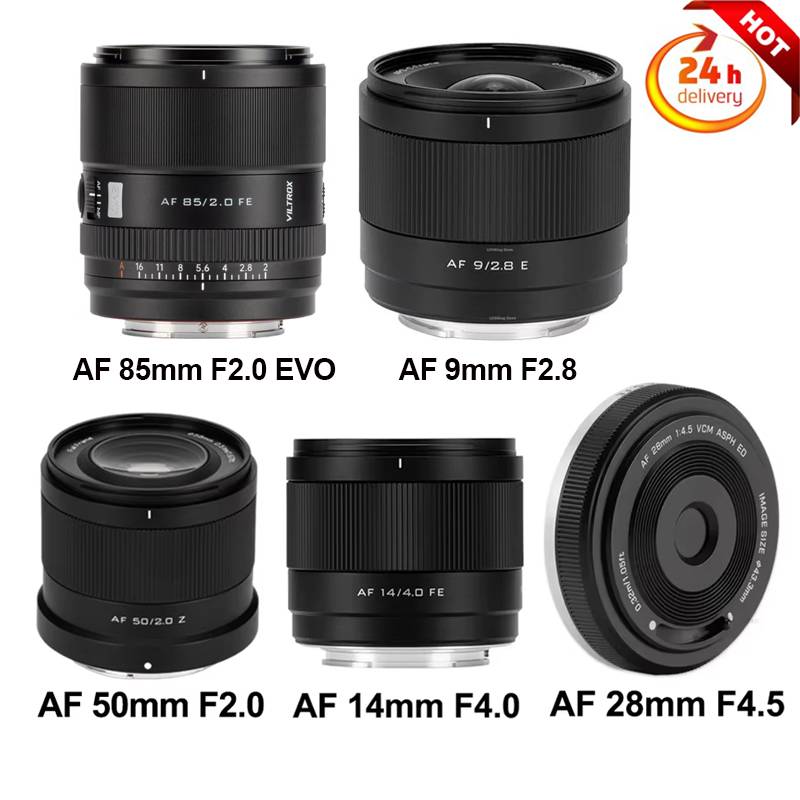 VILTROX AF 85mm F2.0 EVO/AF 14mm F4.0/AF 50mm F2.0 Air Full Frame Autofocus Fixed Focus Lens for Sony E/Nikon Z Mount Camera