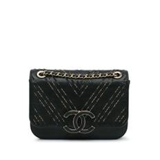 Chanel Vintage Chanel Flap Bag L 14cm x W 19cm x D 6.50cm - Crossbody Tasker hos Magasin