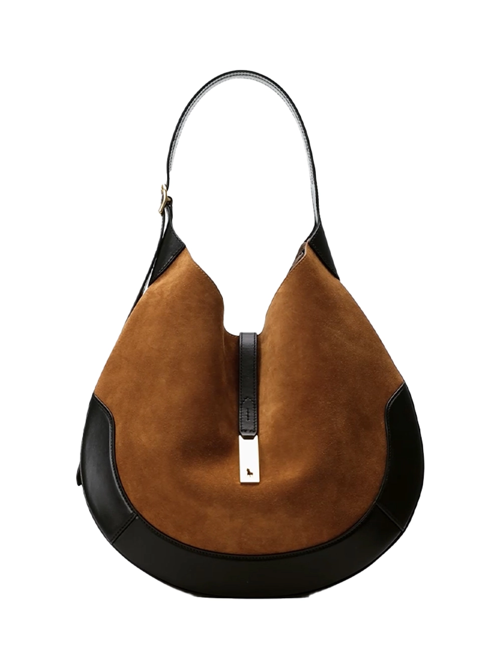 Ralph Lauren Large Polo ID Suede Bag Camal
