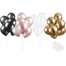 Guld, Pink og Sort Ballonloft - DIY Kit