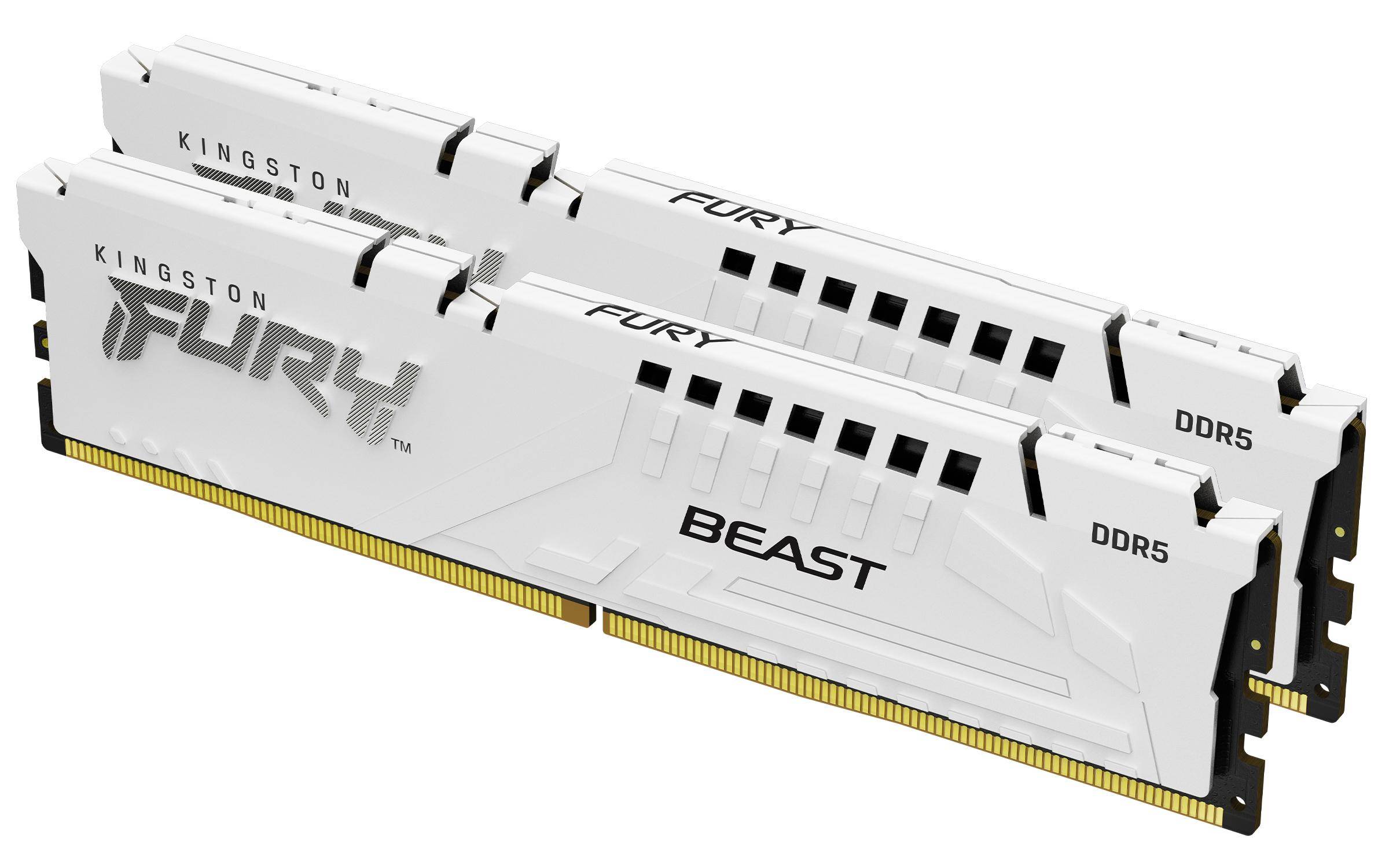 64GB DDR5 6000MT/S CL30 DIMM KIT OF 2 FURY BEAST WHITE EXPO MEM