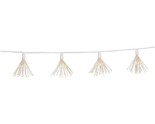 Ljusslinga LAFIORA blomma 2 1,80m + 5m anslutningskabel 200 bärnstensfärgade LED inkl. 6h timer