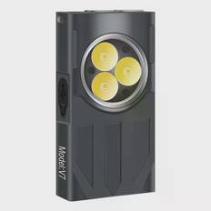 INF Ficklampa multifunktionell bärbar magnetisk IP65 vattentät mininyckelring - Grå